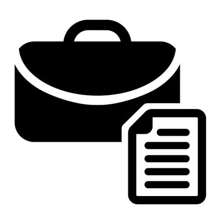 Search job vacancy icon vector. Loupe career illustration symbol.のイラスト素材