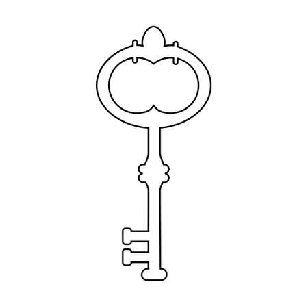 Set of vintage keys. vintage key vector icon. Key symbol illustration.のイラスト素材