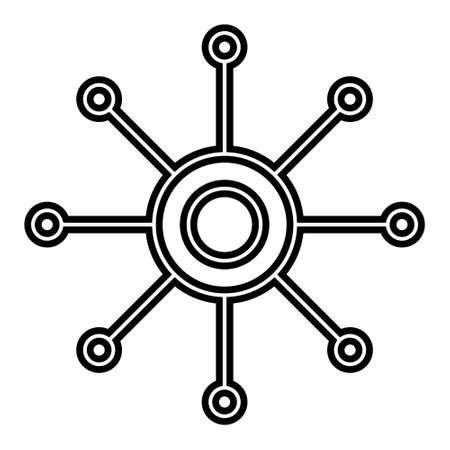 Multichannel vector icon. Multitasking illustration icon. Omnichannel vector symbol.のイラスト素材