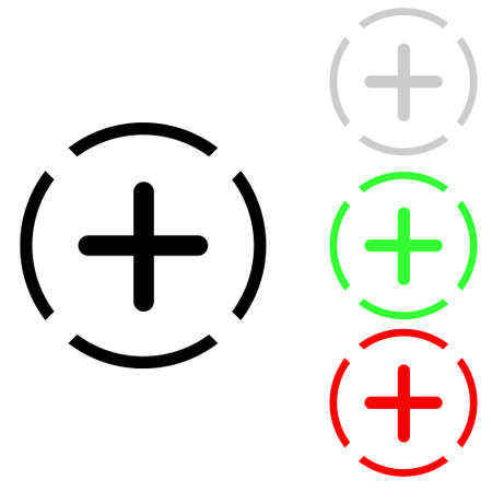 Plus Icon vector. Add plus illustration symbol. Addition sign.のイラスト素材