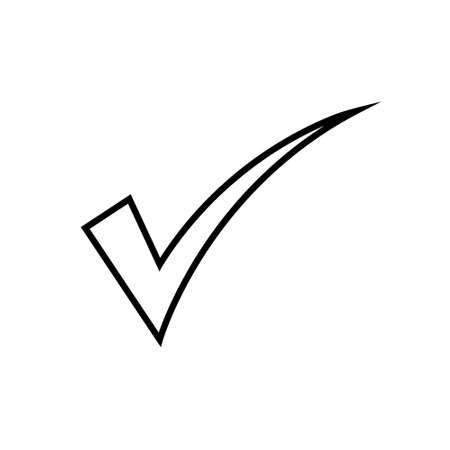 Check icon vector set. check mark illustration sign collection. check list button icon.のイラスト素材