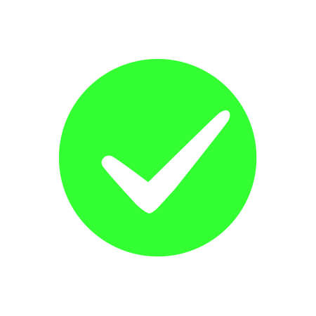 Check icon vector set. check mark illustration sign collection. check list button icon.のイラスト素材