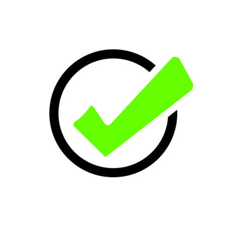 Check icon vector. check mark icon. check list button icon.のイラスト素材