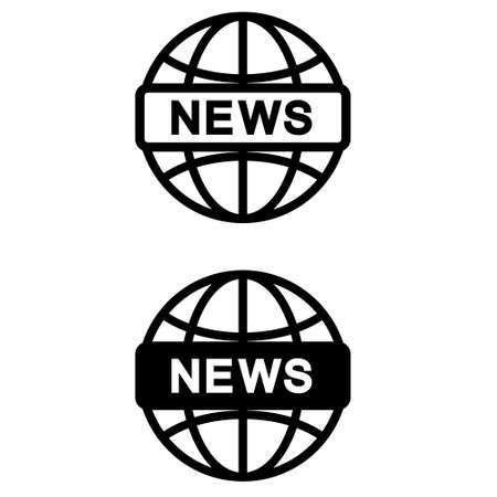 Newspaper vector icon set. news illustration sign collection. press symbol.のイラスト素材