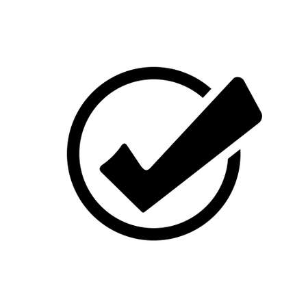 Check icon vector. check mark icon. check list button icon.のイラスト素材