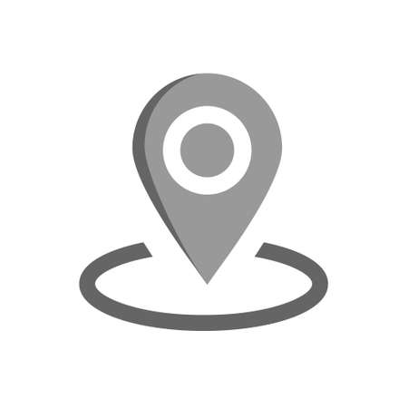 Map pin vector icons set. Pin icon. Location illustration symbol collection. locate sign or logo.のイラスト素材