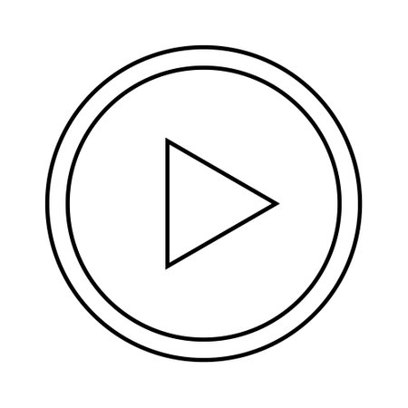 Play button vector icon. Media player control iconsillustration set.のイラスト素材
