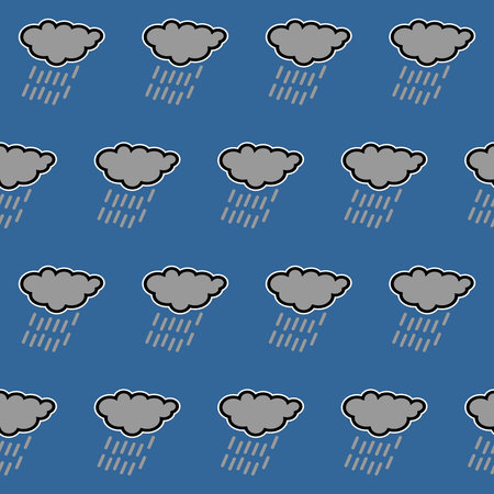 Rain cloud icon, BACKGROUND DESIGN. Modern stylish texture. Repeating and editable vector...
