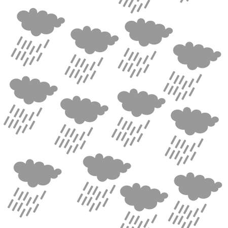 Rain cloud icon, BACKGROUND DESIGN. Modern stylish texture. Repeating and editable vector illustration file. Can be used for prints, textiles, website blogs etc.のイラスト素材