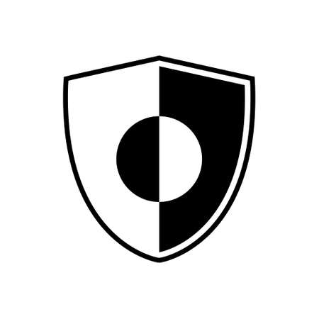 Shield blank icon vector set. security illustration sign collection. Knight award symbol. medieval royal vintage badges isolated.のイラスト素材