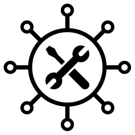 Repair icon vector set. tool illustration sign collection. Service center symbol.のイラスト素材