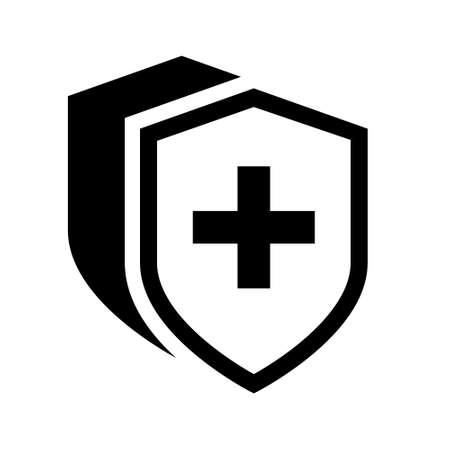 Shield blank icon vector set. security illustration sign collection. Knight award symbol. medieval royal vintage badges isolated.のイラスト素材