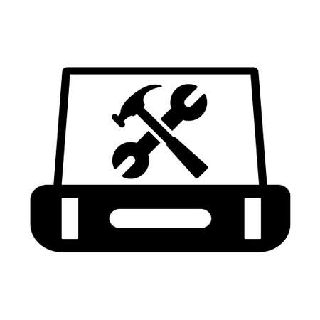 Repair icon vector set. tool illustration sign collection. Service center symbol.のイラスト素材