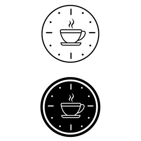 Coffee Break vector icon set. breakfast illustration sign collection. cafe symbol.のイラスト素材