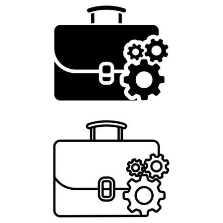 Process icon vector set. Business administration illustration sign collection. engineering symbol.のイラスト素材