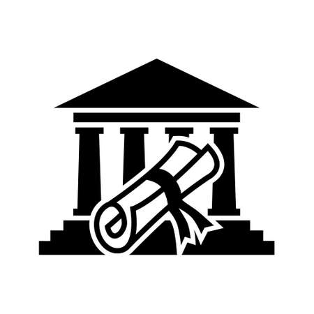 Ministry of education icon vector set. university illustration sign collection. school symbol.のイラスト素材