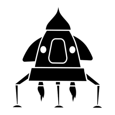 Rocket icon vector set. spaceship illustration sign collection. Space symbol.のイラスト素材
