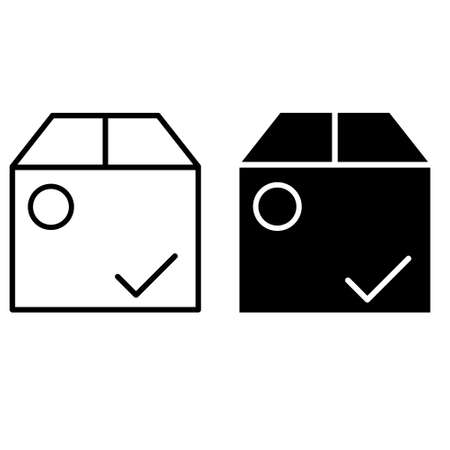 Delivery icon vector set. Post illustration sign collection. Parcel symbol.のイラスト素材