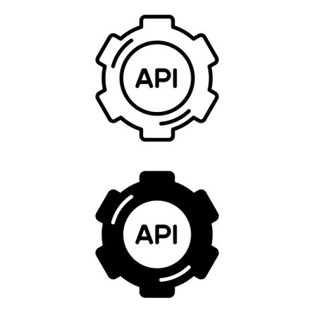 Cloud API vector icon. software integration illustration sign. application symbol.のイラスト素材