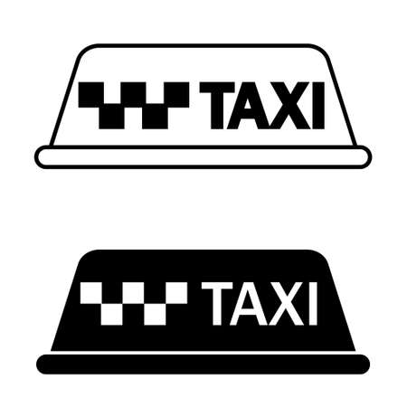 Taxi icon vector set. Trip illustration sign collection. delivery symbol.のイラスト素材