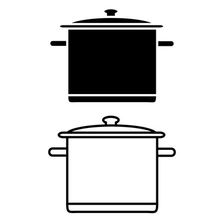 Casserole icon vector set. kitchen illustration sign collection. cook symbol.のイラスト素材