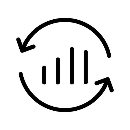 Chart icon vector set. analysis illustration sign collection. analytics symbol or logo.のイラスト素材