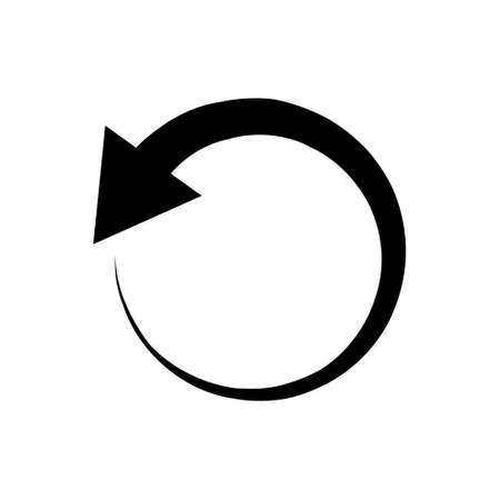 Reload icon vector. Reset illustration sign collection.のイラスト素材