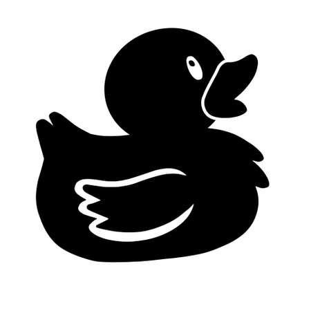 Duck icon vector set. bird illustration sign collection. animal symbolのイラスト素材