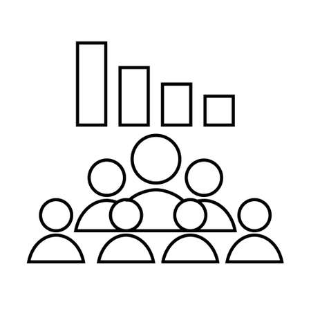 Demography icon vector set. fertility illustration sign collection. birthrate symbol.のイラスト素材