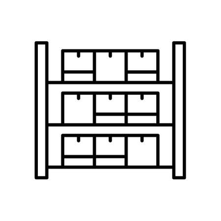 Warehouse icon vector set. storage illustration sign collection. store symbol.のイラスト素材
