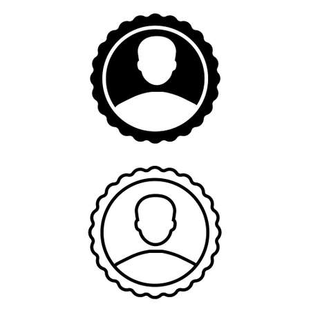 Ambassador icon vector set. Achievement illustration sign collection. user symbol.のイラスト素材