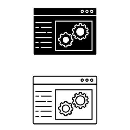 Engineering icon vector set. construction illustration sign collection. designing symbolのイラスト素材