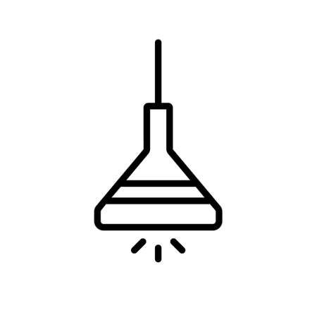 Lamp icon vector set. illuminator construction illustration sign collection.のイラスト素材