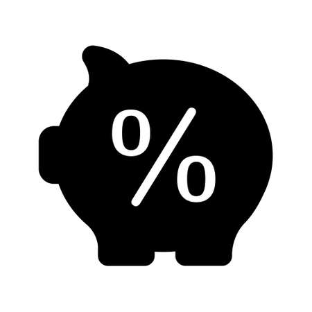 Interest icon vector set. percent illustration sign collection.のイラスト素材