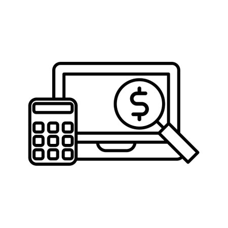 Budget icon vector set. bookkeeping illustration sign collection. Accounting symbol or logo.のイラスト素材