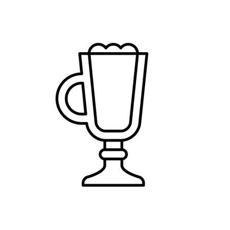 Coffee icon vector set. Tea illustration sign collection. hot drinks symbol or logo.のイラスト素材