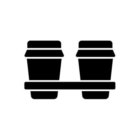 Coffee icon vector set. Tea illustration sign collection. hot drinks symbol or logo.のイラスト素材