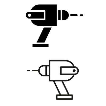 Construction tool icon vector set. repair illustration sign collection. building symbol or logo.のイラスト素材