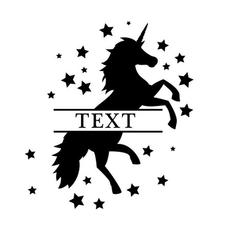 Unicorn icon vector set. horse illustration sign collection. magic animal symbol .のイラスト素材