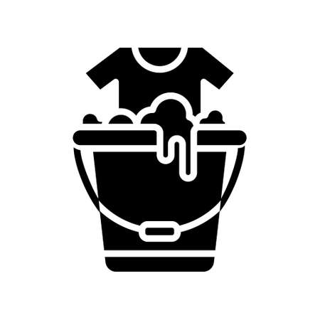 Washing icon vector set. laundry illustration sign collection.のイラスト素材