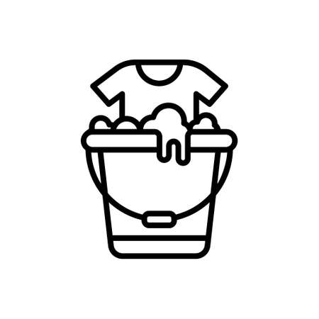 Washing icon vector set. laundry illustration sign collection.のイラスト素材
