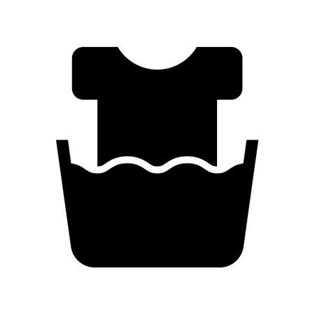 Washing icon vector set. laundry illustration sign collection.のイラスト素材