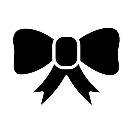 Bow vector icon. ribbon illustration symbol. decoration sign.のイラスト素材