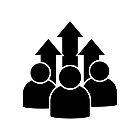 Team vector icon. Teamwork illustration symbol. Outsourcing sign.のイラスト素材