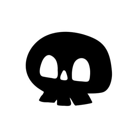 Scull vector icon set. Skeleton illustration symbol collection.のイラスト素材