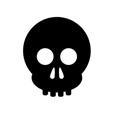 Scull vector icon set. Skeleton illustration symbol collection.のイラスト素材