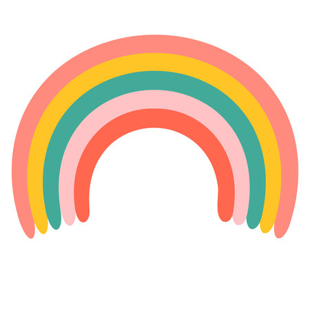 Rainbow icon vector. bow illustration sign collection. iris symbol.のイラスト素材