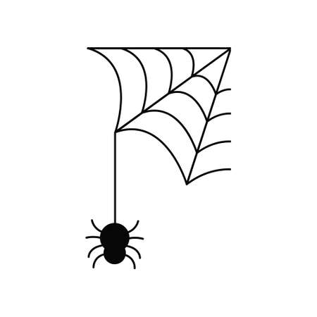 Spider icon vector set. halloween illustration sign collection. web symbol cobweb logo.のイラスト素材