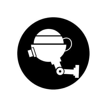 CCTV vector icon. video monitoring illustration sign. videotape symbol or logo.のイラスト素材
