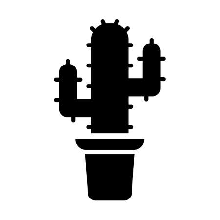 Cactus icon vector. tequila illustration sign. desert symbol or logo.のイラスト素材